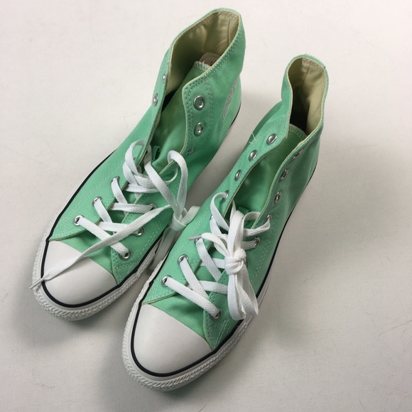 Converse Womens Mint Hi Chuck Taylor Shoes 8 High - Picture 4 of 6